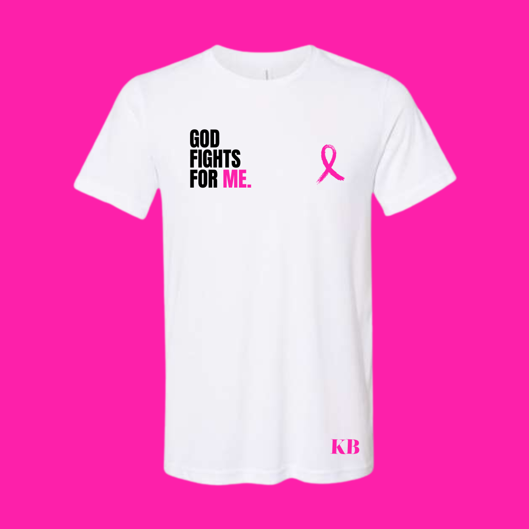 God Fights for Me T-shirt - PINK