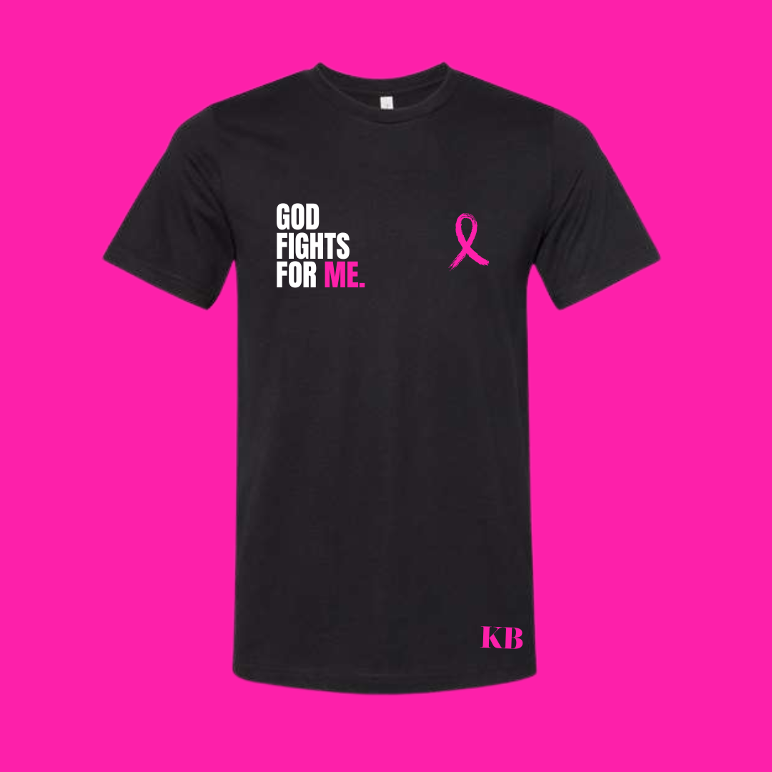 God Fights for Me T-shirt - PINK