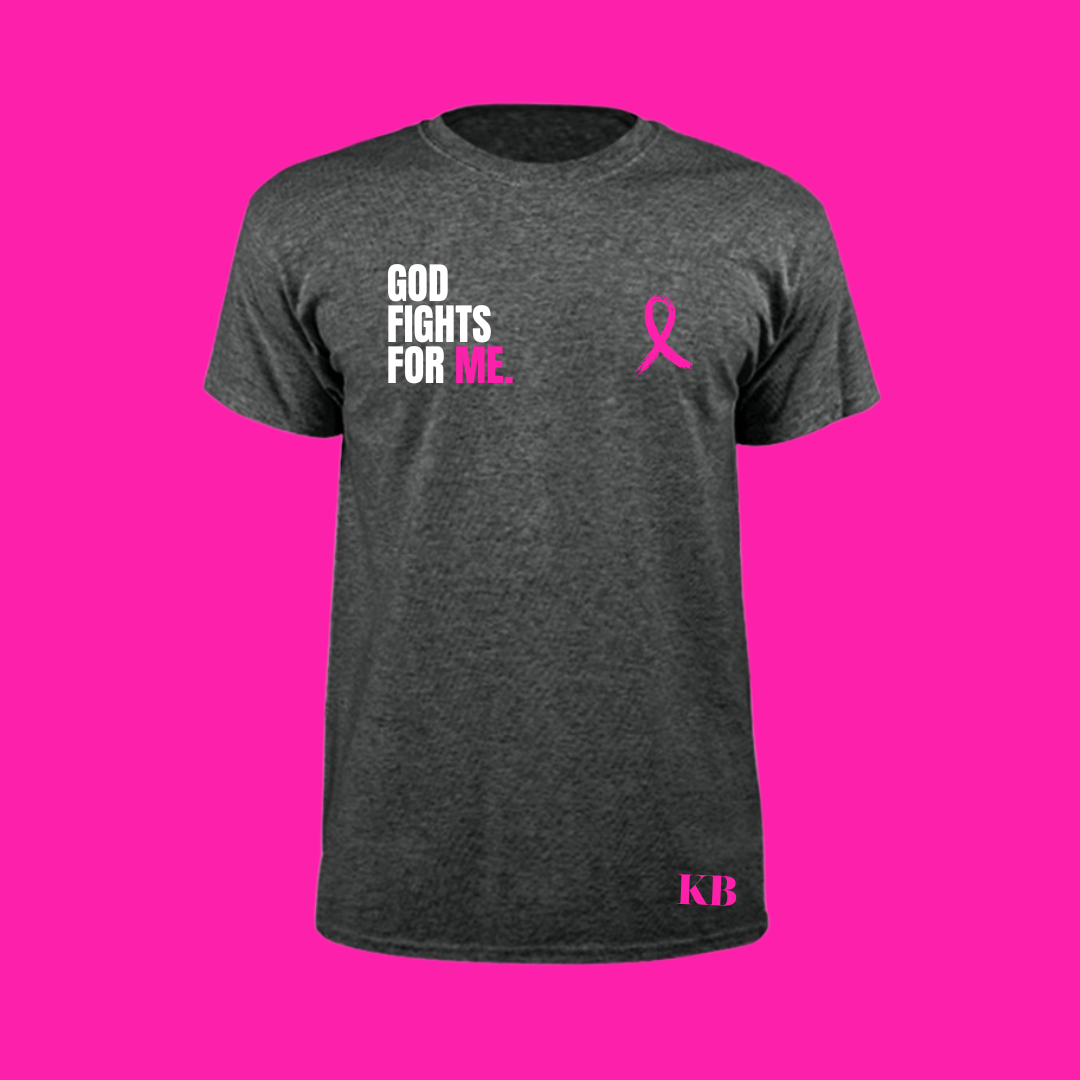 God Fights for Me T-shirt - PINK