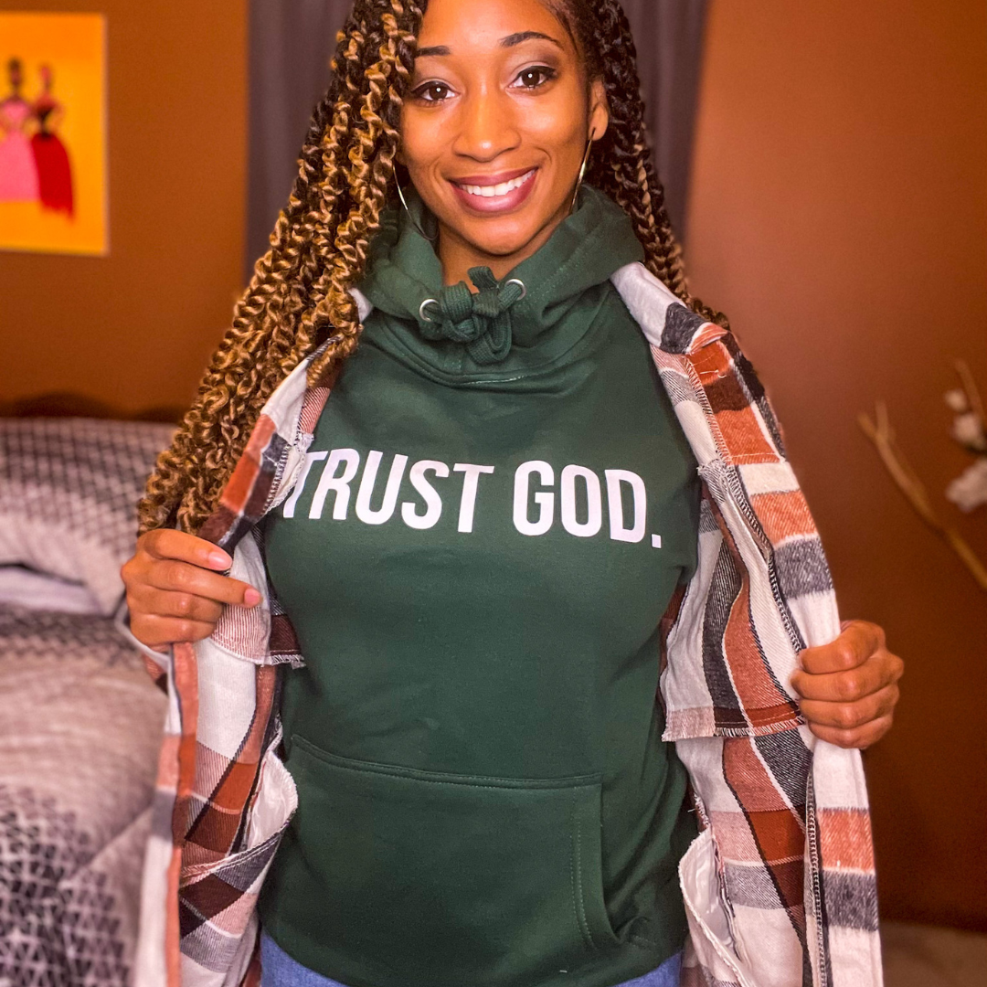 Forest Green Trust God Hoodie